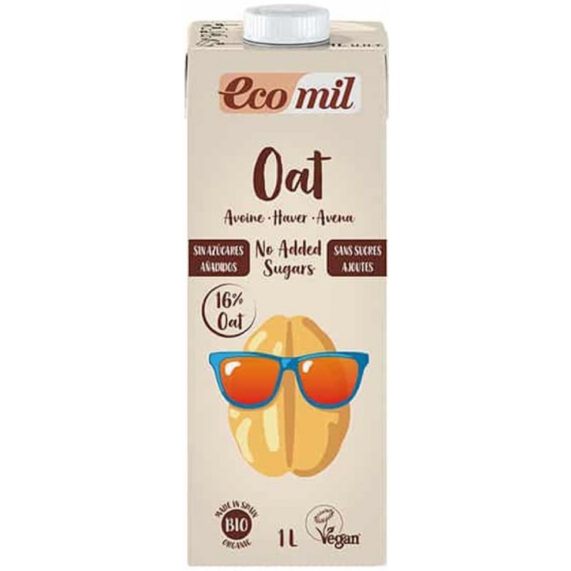 Ecomil Βιολογικό Φυτικό Γάλα Βρώμης Χωρίς Ζάχαρη 1000ml