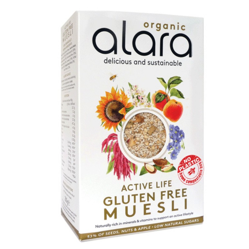 ALARA Μούσλι ‘Active Life’ Χωρίς Γλουτένη (250γρ) Τρόφιμα