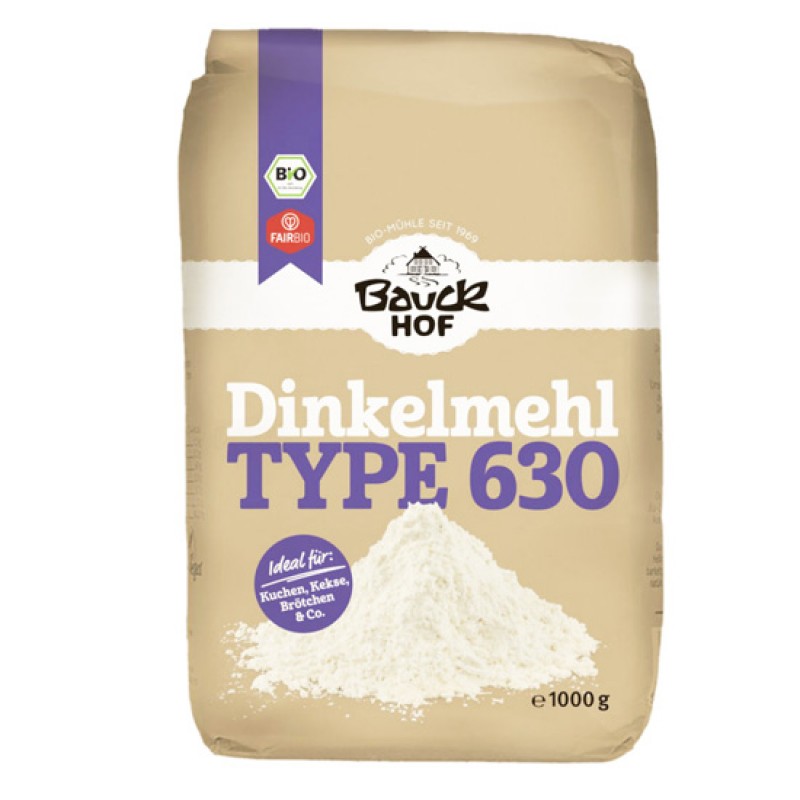 BAUCKHOF Αλεύρι Dinkel Λευκό Τ630 (1kg) Τρόφιμα