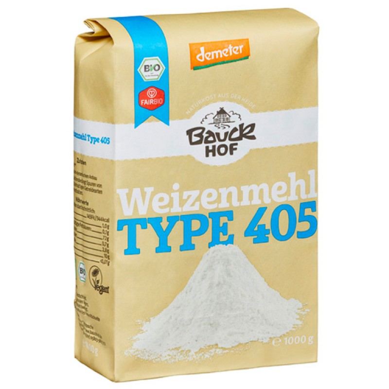 BAUCKHOF Αλεύρι Σιταριού Ζαχαροπλαστικής Τ405 (1kg) Τρόφιμα