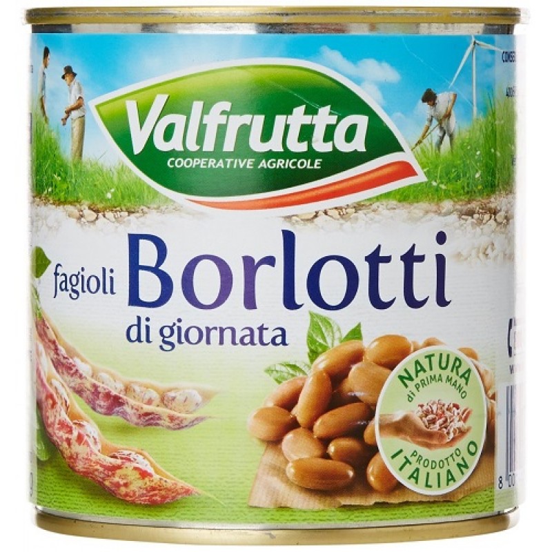 Vanfrutta Borlotti Fagioli italiani 400gr Τρόφιμα