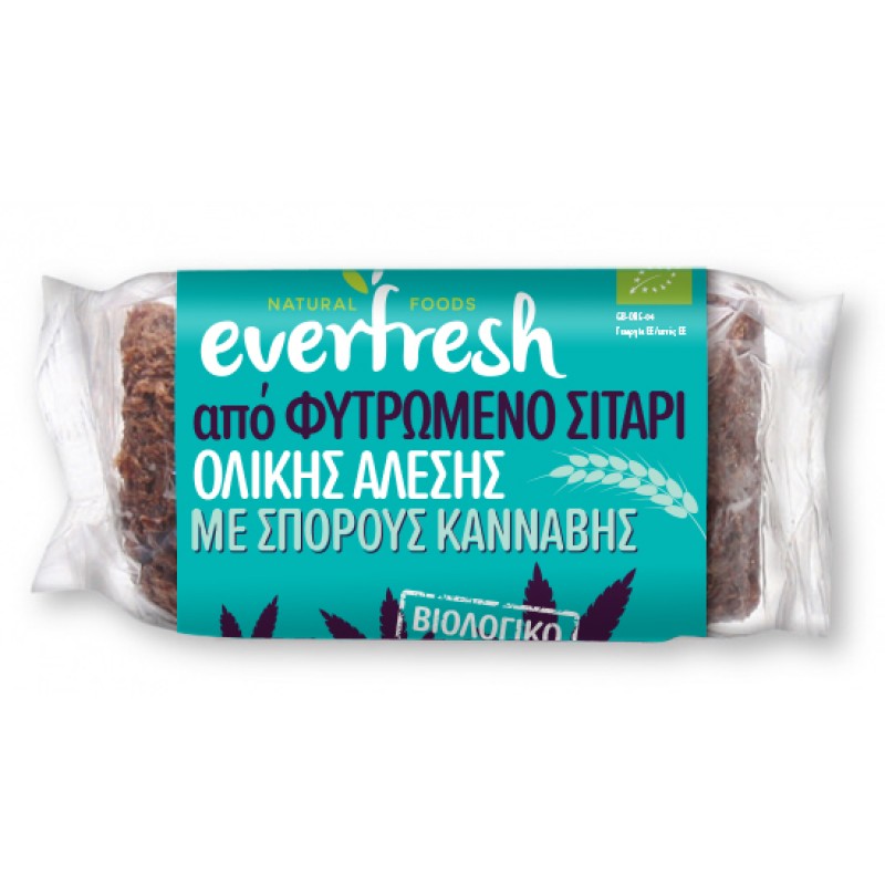 EVERFRESH Ψωμί Φύτρου Σιταριού με Σπόρους Κάνναβης (400γρ) Τρόφιμα