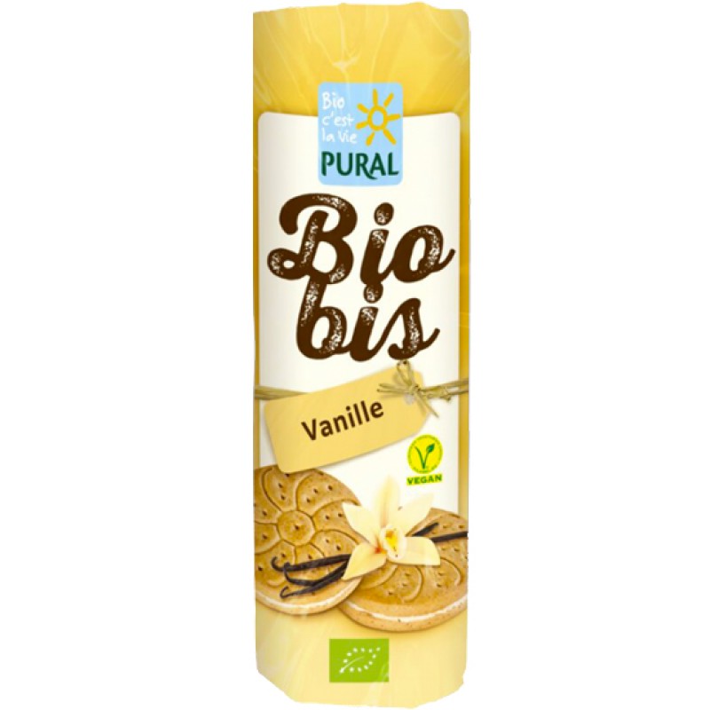 PURAL Μπισκότα με γέμιση Κρέμα Βανίλια (300γρ) Τρόφιμα