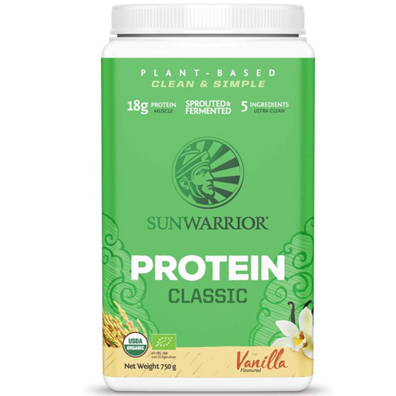 SUNWARRIOR Πρωτεΐνη Καστανού Ρυζιού 'Classic' Βανίλια (750γρ) Συμπληρώματα-Πρωτεΐνες 