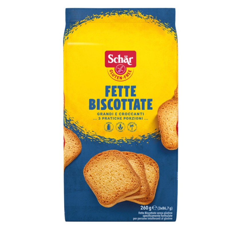 Schär Φρυγανιές χωρίς γλουτένη (260γρ) Τρόφιμα