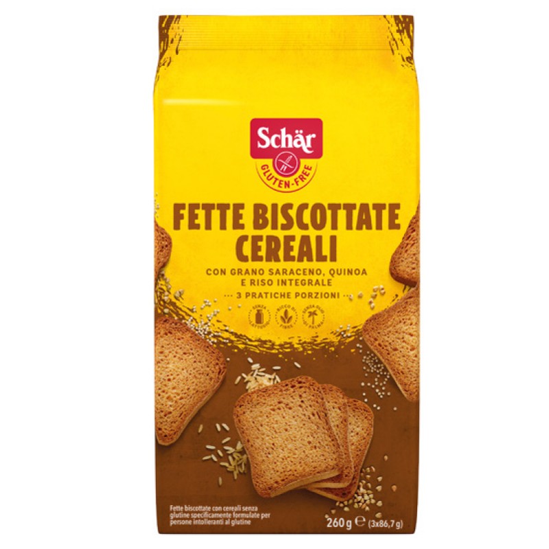 Schär Φρυγανιές Δημητριακών Ολικής Χωρίς Γλουτένη (260γρ) Τρόφιμα