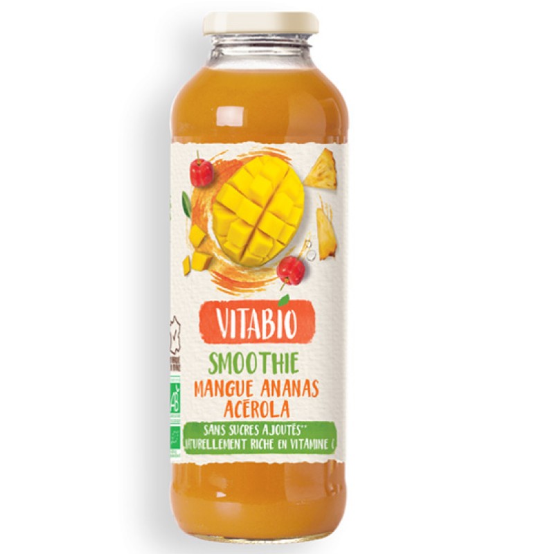 VITABIO Smoothie με Μάνγκο, Ανανά και Ασερόλα (500ml) 