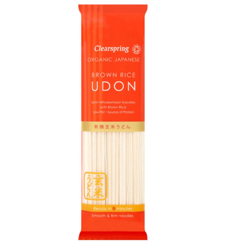 CLEARSPRING Udon Noodles Σιταριού με Καστανό Ρύζι (200γρ) Τρόφιμα