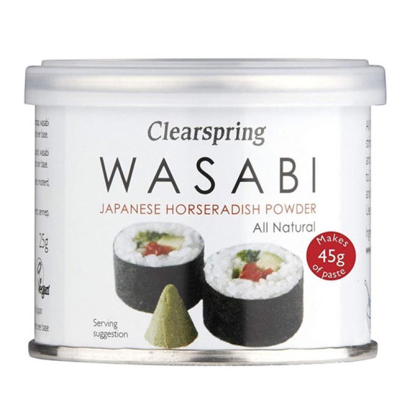 CLEARSPRING Wasabi με Αγριοράπανο σε σκόνη (25γρ) Τρόφιμα