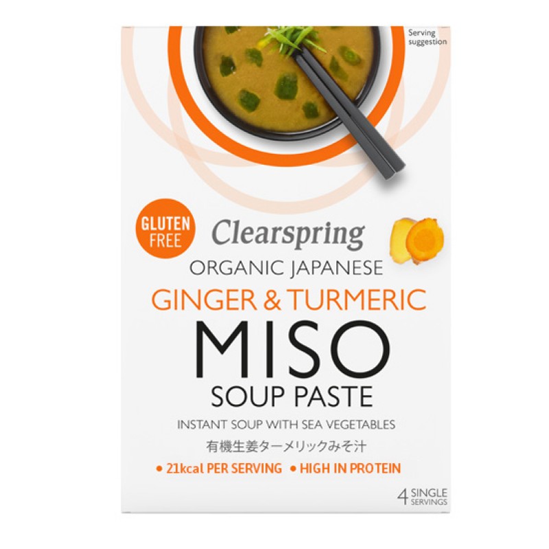 CLEARSPRING Πάστα για Miso Σούπα Στιγμής 'Τζίντζερ & Κουρκουμάς' (60γρ) Τρόφιμα