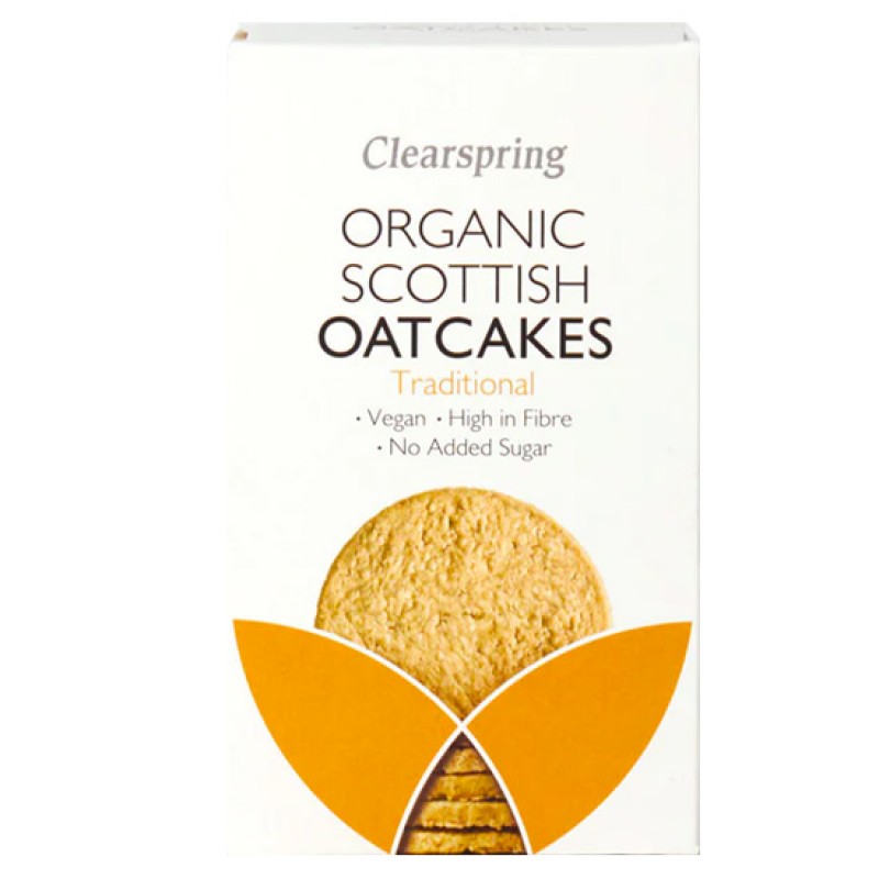 CLEARSPRING Mπισκότα Βρώμης Κλασικά 'Scottish Oatcakes' (200γρ) Snacks