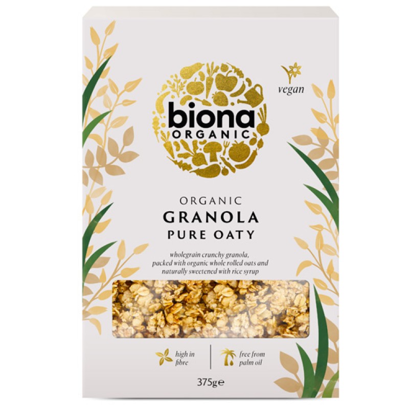 BIONA Granola Βρώμης χωρίς ζάχαρη (375γρ)