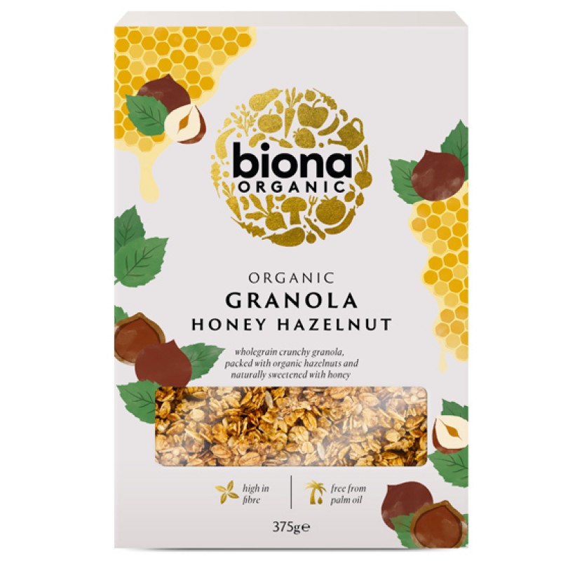 BIONA Granola με Μέλι και Φουντούκια (375γρ)