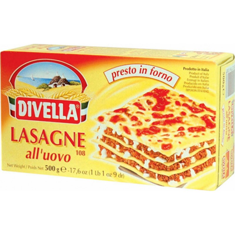 Divella Λαζάνια με αύγο500gr