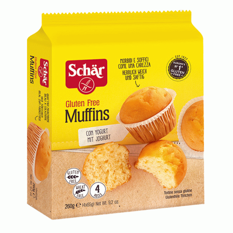 SCHAR Muffin ‘Κλασικό’ με Γιαούρτι Χωρίς Γλουτένη (260γρ)