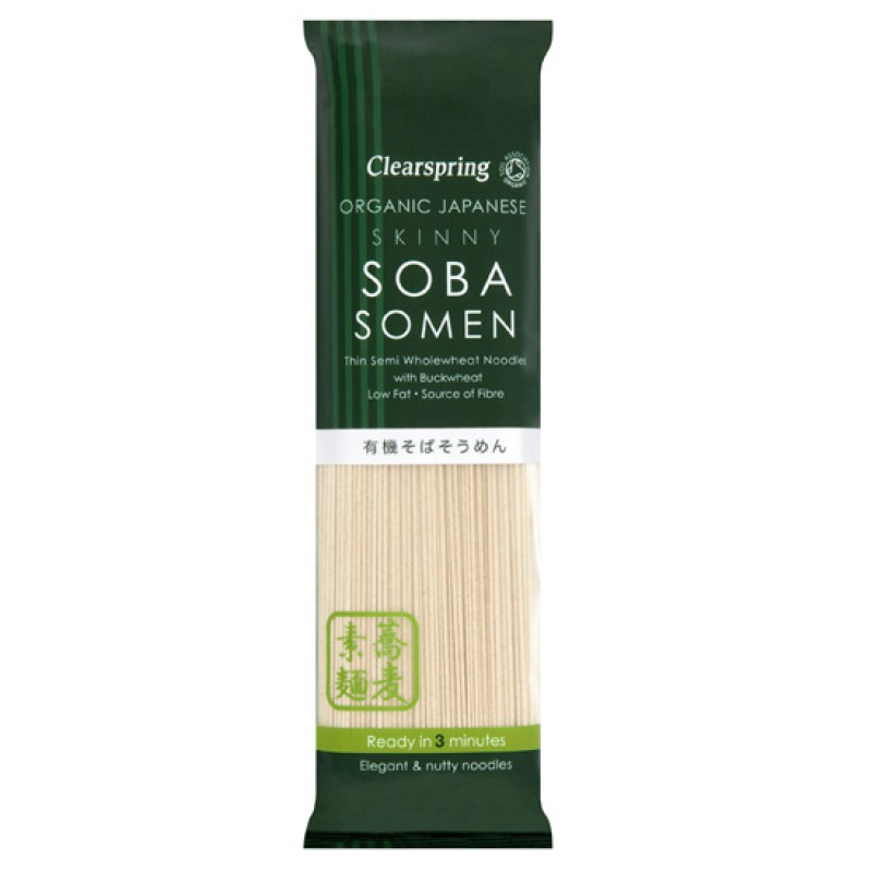 CLEARSPRING Skinny Soba Somen Noodles με Φαγόπυρο (200γρ) Τρόφιμα