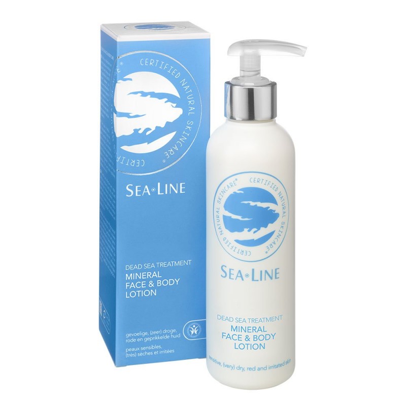 Sea Line Mineral Face & Body Lotion Ευαίσθητο, πολύ ξηρό, κόκκινο και ερεθισμένο δέρμα 200ml 