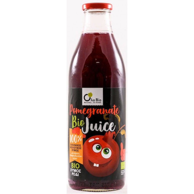 Όλα Bio Βιολογικός Χυμός Bio Juice Ρόδι 1000ml Τρόφιμα